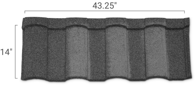 Barrel Vault Metal Tile Dimensions