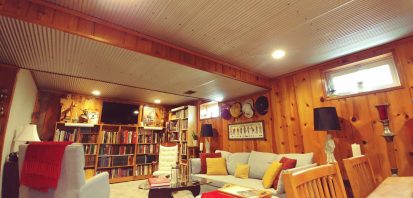 Diy 1.25in Corrugated Metal Ceiling