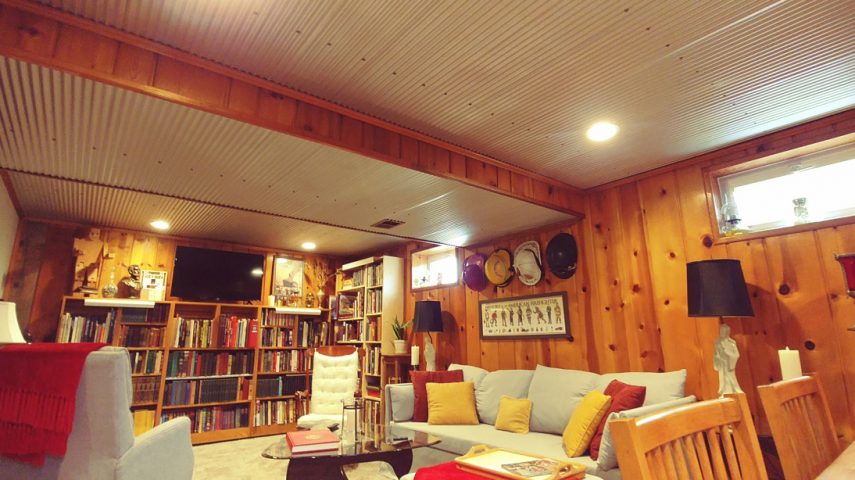 Diy 1.25in Corrugated Metal Ceiling