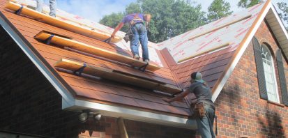 Staggering Metal Shingles