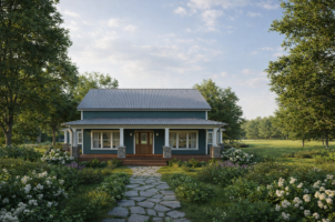 3 4 Corrugated House Upscaled 4x